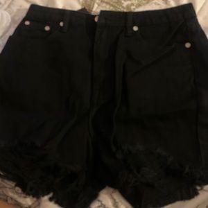 Misguided jean shorts